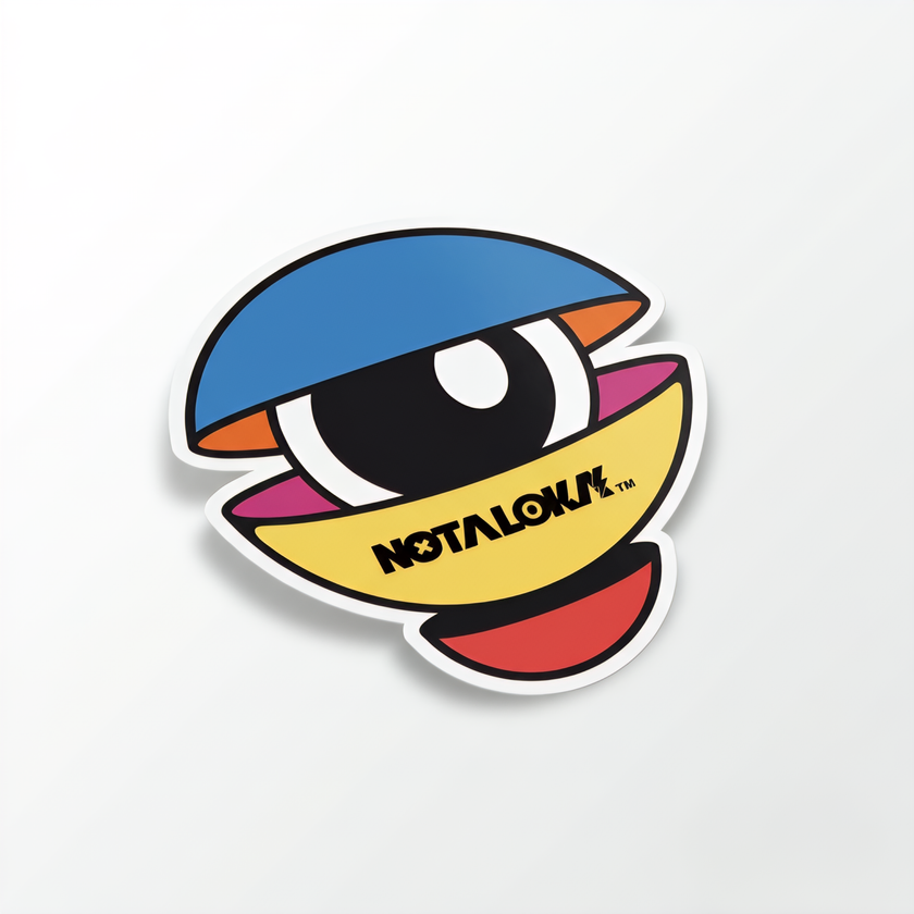 NOTALOKA™ Eye Astronaut Sticker (Kiss-Cut) — PNDA Series